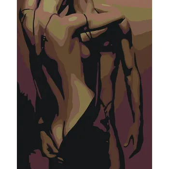 ZUTY Malování podle čísel - 50 ODSTÍNŮ Rozměr: 40x50 cm, Rámování: vypnuté plátno na rám