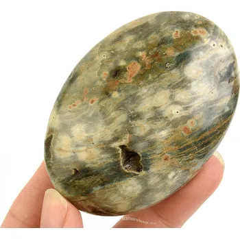Sběratelství Hladký kámen jaspis oceán z Madagaskaru 129g