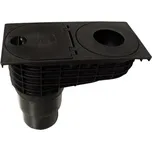 HL 660E Lapač střešních splavenin DN125/110, s košem pro zachytávání nečistot, ZU - suchá klapka, s čistícím víčkem a těsnicím kroužkem pr. 75/90/100