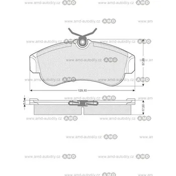 Brzda na kolo Brzdové destičky - 101700039