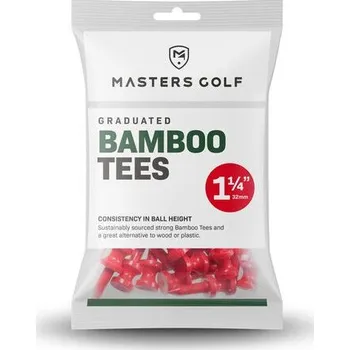Golfová tyčka MASTERS bambusová golfová týčka 32 mm (25 ks)