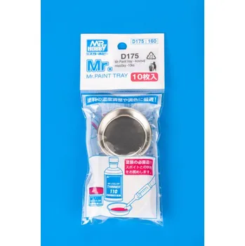 Mr.Paint tray - kovové mističky - 10ks - Gunze Sangyo D175