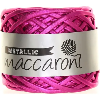 Příze Maccaroni Metallic fuchsiová 07