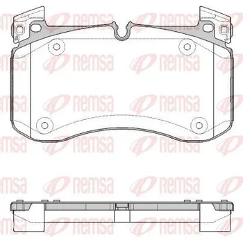 Brzdová destička Sada brzdových destiček, kotoučová brzda REMSA 1840.00