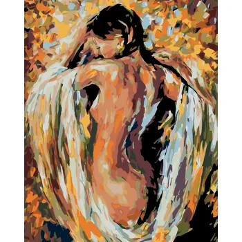 ZUTY Malování podle čísel - POLONAHÁ ŽENA V BARVÁCH Rozměr: 80x100 cm, Rámování: vypnuté plátno na rám