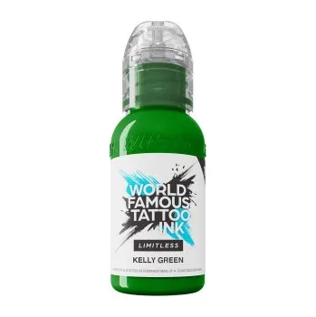 Tetovací barva WORLD FAMOUS LIMITLESS - KELLY GREEN - 30ML