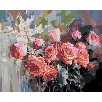 ZUTY Malování podle čísel - PROSTĚ KRÁSNÁ KYTICE Rozměr: 40x50 cm, Rámování: bez rámu a bez vypnutí plátna