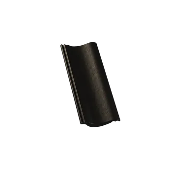 Střešní krytina Střešní taška půlená KM BETA betonová krytina Hodonka - BRILIANT černá | cena za ks