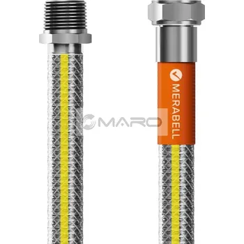 Plynová hadice Merabell Hadice plynová Gas Profi z nerezového vlnovce s opláštěním R1/2" x G1/2", 75 cm, M0019