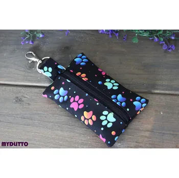 Cestovní taška Cestovní malá taštička - barevné tlapičky