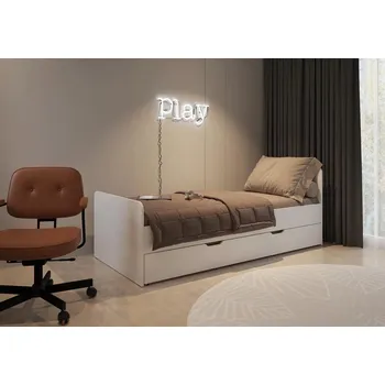 Postel Postel s přistýlkou Play 90cm Bílá