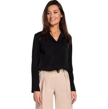 Dámská košile Dámská košile S144 - Stylove černá S-36