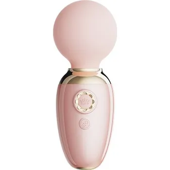 Vibrátor Zalo Ava Heating Mini Wand Vibrator with App Control Light Pink