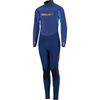 Neoprenový oblek Dětský neopren 3/2 PROLIMIT Steamer V-Backzip - modrý/oranžový JXXXL