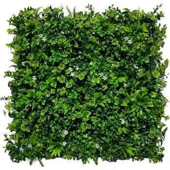 umělý živý plot Artleaf Premium 5 zelená stěna mix rostlin 4 ks 50 x 50 cm