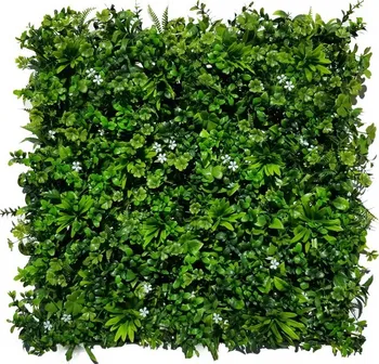 umělý živý plot Artleaf Premium 5 zelená stěna mix rostlin 4 ks 50 x 50 cm