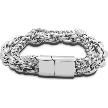 Náramek Dvojitý pánský náramek Rock