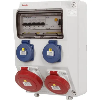 modulární přístroj a rozvaděč FAMATEL Skříň ZSF20101000.1 /3958 zásuvková IP65 V396-6KA