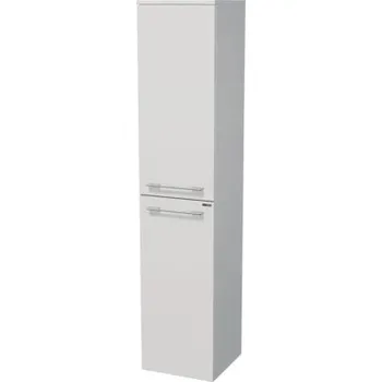 Koupelnový nábytek Koupelnová skříňka vysoká Intedoor SANTE bílá vysoce lesklá 35 x 161,8 x 35 cm SA SV 35 2D L A0016