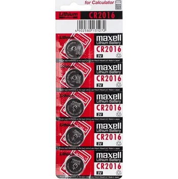 Článková baterie Baterie CR2016 MAXELL lithiová 5ks / blistr