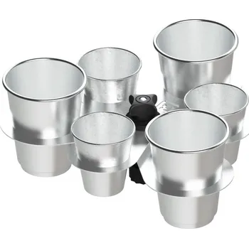 Člun Fasten příslušenství - Sada nerezových kelímků s držákem 6ks