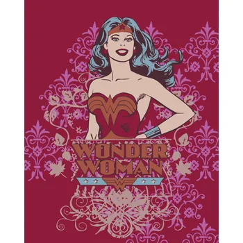 ZUTY Malování podle čísel - WONDER WOMAN PLAKÁT ČERVENÝ Rozměr: 40x50 cm, Rámování: bez rámu a bez vypnutí plátna
