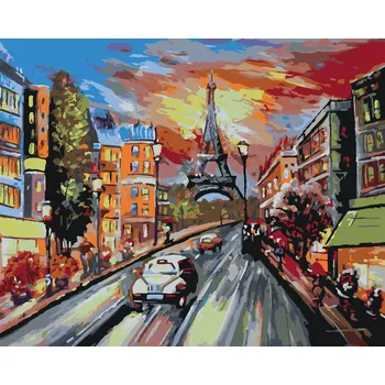 ZUTY Malování podle čísel - BAREVNÁ PAŘÍŽ Rozměr: 80x100 cm, Rámování: bez rámu a bez vypnutí plátna