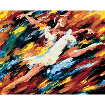 ZUTY Malování podle čísel - TANEČNICE Rozměr: 40x50 cm, Rámování: bez rámu a bez vypnutí plátna
