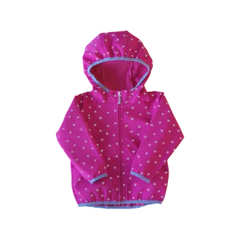 Dětský overall Kojenecká softshell bunda Fantom BUN 13017- růžová s reflxním potiskem - srdíčka 2023 Velikost: 86