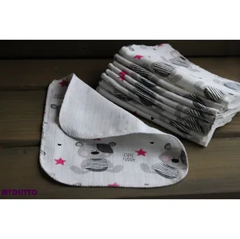 Zásobník na papírové ručníky 100% Jemný bavlněný ubrousek - Medvídkový