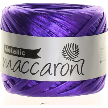 Příze Maccaroni Metallic fialová 29