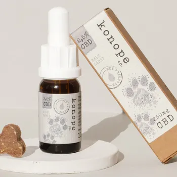 Konope.co Bez príchute 2,5 % CBD olej Malé labky