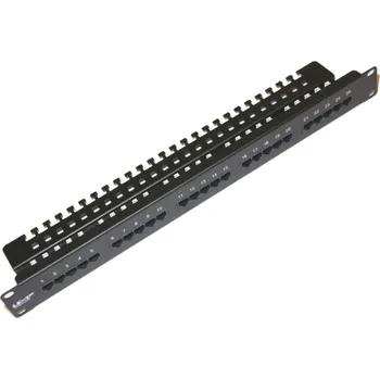 Patch panel Patch panel LEXI-Net ISDN 25p. 1U - Black 5050660