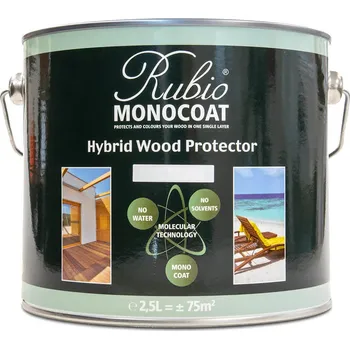 Olej na dřevo Rubio Monocoat Hybrid Wood Protector White Velikost balení: 2,5 L