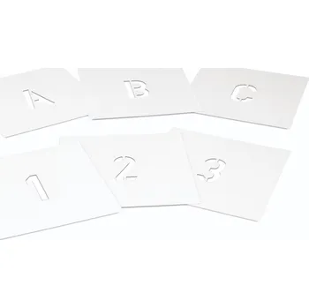 Stříkací šablona – plast, ''R'', výška znaku 50 mm