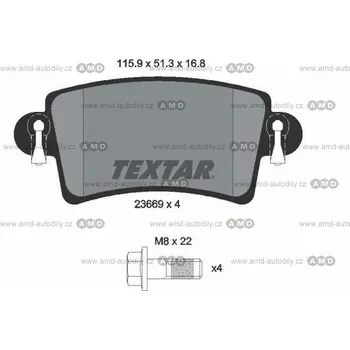 Brzda na kolo Destičky brzdové - 2366901
