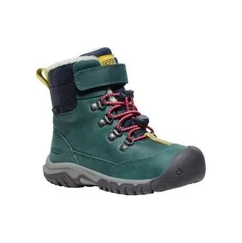 Dětská treková obuv KEEN KANIBOU WP K deep lagoon/jazzy US 12 / EU 30,0 / UK 11 / 18,5 cm; Zelená obuv + DÁREK DLE VÝBĚRU!