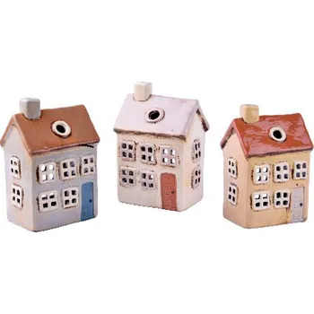 Ego Dekor Keramický domeček na čajovou svíčku ST. AUGUSTINE, béžová