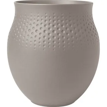 Váza Villeroy & Boch Collier Taupe porcelánová váza Perle, 18 cm 10-1687-5511