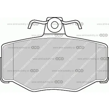 Brzda na kolo Brzd.destičky FDB 707 - FDB707 - Nisan Suny