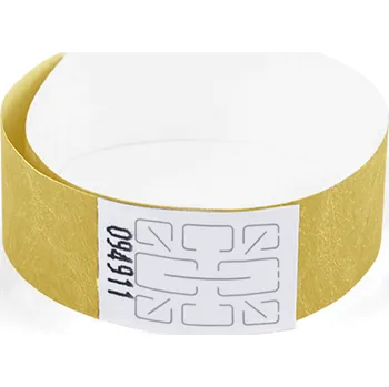 Náramek TYVEK Identifikační náramek 1,9 cm - zlatý