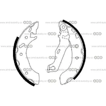 Brzda na kolo Brzdové čelisti - 1849.2725586