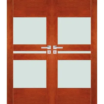 Interiérové dveře ArchoD Dvoukřídlé dřevěné dveře dýhované z borovice Rapid