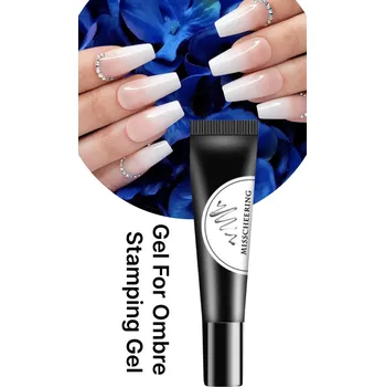 Lak na nehty Gel for ombre /stamping gel 7ml / Bílá Barva