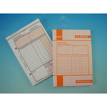 Tiskopis Paragon A6, NCR, 2x50 listů, propis. /OP1086/