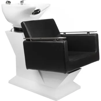 Kadeřnické křeslo Kadeřnický mycí box MILO BH-8025 - černý