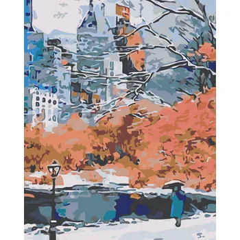 ZUTY Malování podle čísel - PARK V NEW YORKU Rozměr: 40x50 cm, Rámování: vypnuté plátno na rám