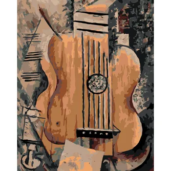 ZUTY Malování podle čísel - HUDEBNÍ Rozměr: 40x50 cm, Rámování: vypnuté plátno na rám