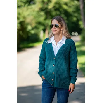 Dámský svetr Svetřík propínací 6005 Itálie barva: černá