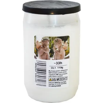 Smuteční dekorace ADMIT Hřbitovní olejová svíce 110 g 9 cm